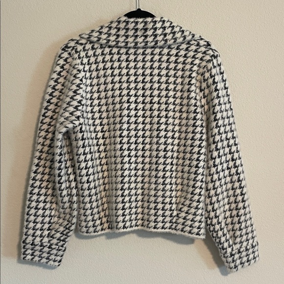 Kut From The Kloth Aaliyah Double Breasted Houndstooth Jacket‎ Large Stretch - Picture 3 of 13